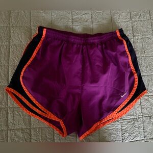Women's Purple and Orange Athletic Shorts